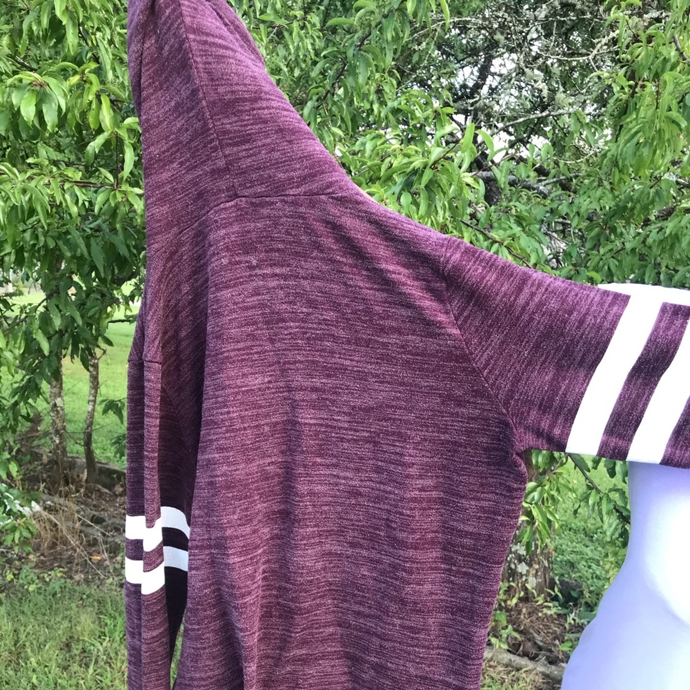 Maroon/plum colored hoodie